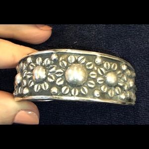 Vintage Taxco Silver Cuff Bracelet